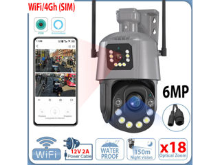 Camera 4G 6MP 2in1 x36 Zoom Robot 4G/3G/LTE SIM card: la Orange, Molcel, Unite. foto 7