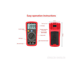 Multimeter UNI-T UT39A+ DC 1000V, AC 750V. foto 3