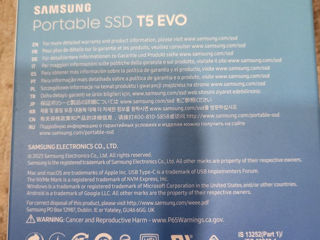 Портативный SSD Samsung  T5 Evo 2Tb foto 2