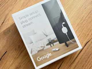 Chromecast with Google Android TV HD. Nou.  Cutie sigilata.