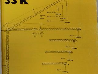 Кран Башенный самомонтируемый Liebherr-33К производство Германия продам foto 11