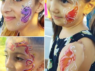 Face painting, аквагрим, pictura pe fata copii, desene pe burtici, tatuaj cu straluci, facepainting foto 3