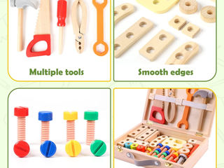 Jucării din lemn Set de instrumente pentru copii foto 5