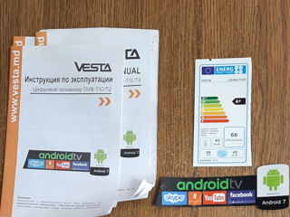 vesta smart tv.  diagonala 99 cm  40 inch foto 2