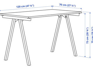 Set de mobilă pentru oficiu 3în1 IKEA foto 4