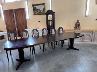 Masa cu 6 scaune,produs din lemn, Стол с 6 стульями, деревянное изделие, foto 8