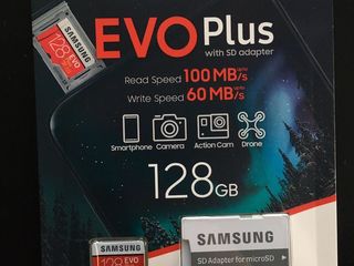 MicroSD 128 GB Samsung EVO Plus! Originala foto 1