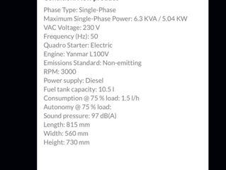 Generator 6.5kw Yanmar Motor Diesel foto 6