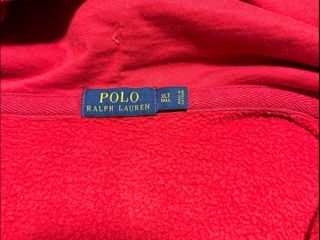 POLO Ralph Lauren Fleece Hoodie Size XLT Red foto 4