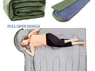 Большой спальный мешок+ одеяло+ подушка-капюшон! Размер: 210х75 см. Sac pentru dormit. foto 10