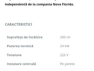 Cazan pe gaz Delfis Nova Florida. Produs în Italia