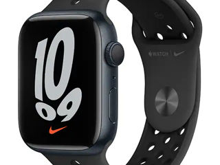 Apple Watch Nike Series 7, GPS, 45mm Midnight Aluminium Case, Anthracite/Black Nike Sport Band фото 4