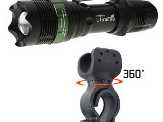 Фара велосипедная "Сова" 2*700lm cree XML-U2 Светодиод Cree XM-L2 (T6)без Элементов питания 18650 Св foto 8