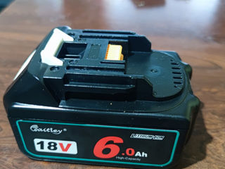 Аккумуляторы 18 вольт 6 А/ч для  марки Makita foto 1