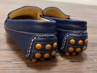 John Galliano Boys Slip On Loafers Blue Size 33 Uzat foto 3