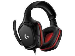 Gaming Headset Logitech G332 Prodigy, 50Mm Drivers, 20-20000Hz, 39 Ohm, 107Db, 280G. 3.5Mm Black/Red