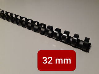 Spirala de plastic 32 mm negru