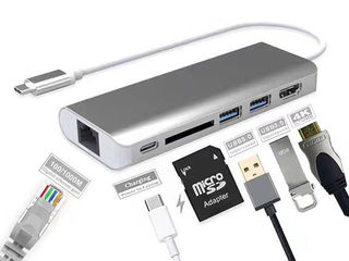 Usb-c Type-c Mini Dock Station for Macbook , Usb-c to usb hdmi adapter foto 8