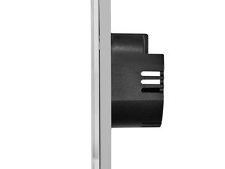 Intrerupator SUR 2 clape, 1way/fara neutral/3-300w/86x86mm/ Articol SCR201L-GY foto 3