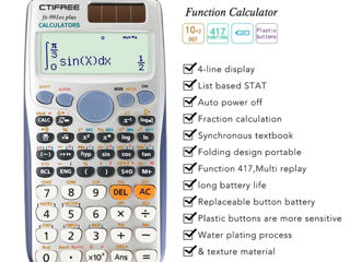 Калькулятор CTIFREE fx-991ES PLUS (оригинал), инженерный. foto 2