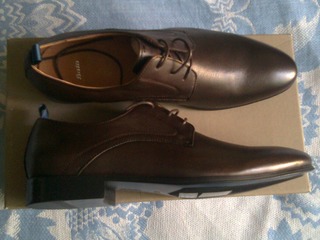 Туфли кожаные классические из Италии. размер- 43. цвет-тёмно - коричневый. новые. foto 1