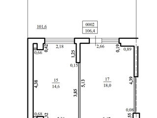 Apartament cu 2 camere, 106 m², Centru, Orhei foto 7