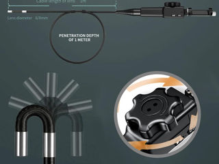 Эндоскоп промышленный  рулевого управления эндоскоп камера для осмотра автомобилей с 6 светодиодами foto 8