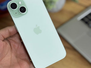 Iphone 15 128gb Green ideal ! Baterie 95% , Garantie !