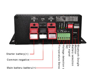 Контроллер постоянного тока для Camper, Зарядное устр-во для аккумулятора с двойным входом MPPT foto 8