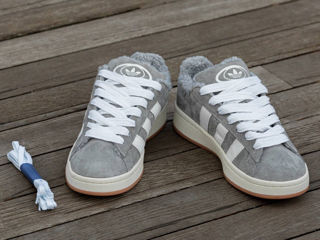 Adidas Campus Grey Unisex cu blana/с мехом foto 2