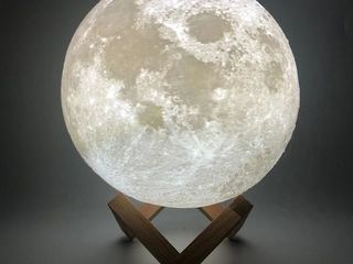 Ночник Луна на Деревянной подставке foto 2