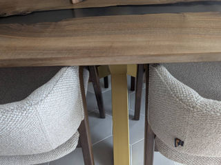 Mese din rășina epoxidică și lemn masiv  foto 3