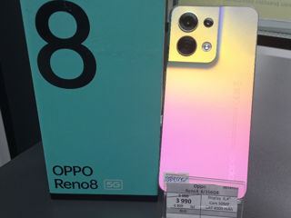 Oppo Reno 8 5G. Mem 8/256GB Pret 3990 lei