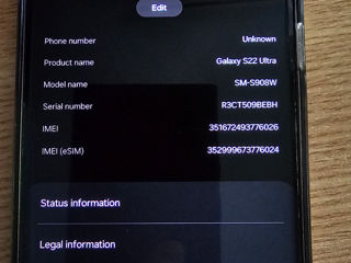 Galaxy S22 Ultra 256gb 12 gb