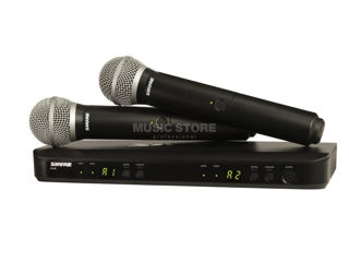 Shure BLX288/PG58-H8 Handheld Wireless Professional Microphone foto 2