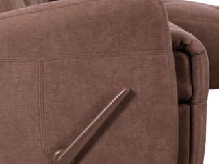 Canapea-recliner de colț din pânză foto 8