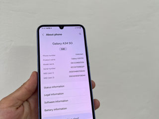 Samsung A34 5G 8/256gb lucreaza 10/10 , fara defecte foto 2