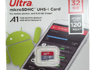 Micro SD SanDisk Ultra 32gb оригинал - 100 лей
