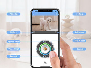 Интерактивная камера с автоматической кормушкой для животных. WOpet Smart Pet Camera foto 9