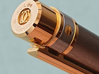 Cartier  Santos Satin   Fountain Pen 18k (750)  Nib foto 3