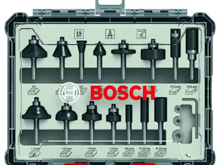 Set 15 freze pe lemn Bosch Ø6 mm/Ø8 mm - livrare, credit !!! foto 0