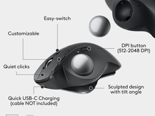 Logitech MX Ergo S (type-c) Advanced Wireless Trackball Очень дешево! foto 5