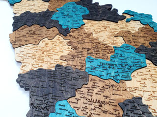 Панно из дерева "карта молдовы" / panou din lemn "harta moldovei" foto 3