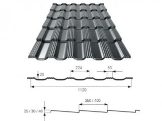 Țigla Metalică modulară Bavaria Roof - Acoperisul.md foto 6