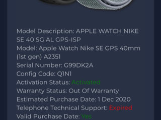 Apple Watch SE1 Nike+ / 40mm / Space Gray foto 9