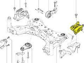 подушка двигателя (КПП) левая Renault Megane 3 ,grand scenic 3 foto 2