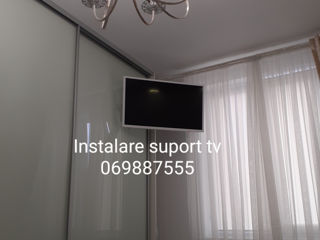 Montare suport tv,instalare tv pe perete/tavan foto 9