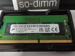 Заводская память Micron и Kingston 8Gb DDR4 3200 SoDimm