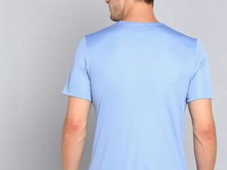 Reebok Printed Round Neck Polyester Blue foto 4