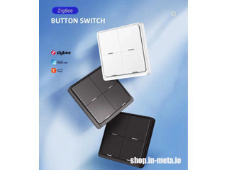 Беспроводной выключатель Zigbee Wireless Switch, 4 button, White, Gray, Black foto 7